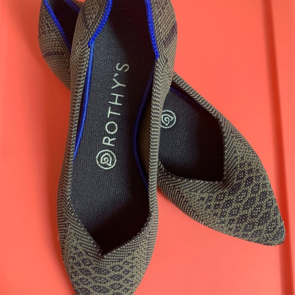 Rothy's The Point In Walnut Python Size 7 - image 1